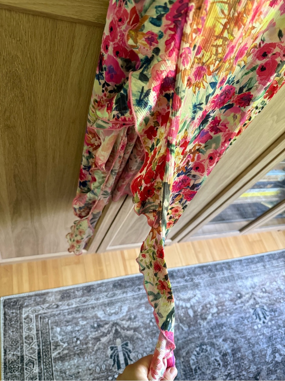 Zara Floral Ruffle Dress - Picture 3 of 4